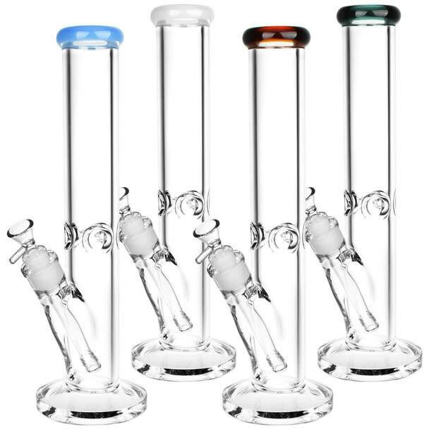 13.75" Classic Straight Tube Water Pipe - 7mm Thick - 14mm F