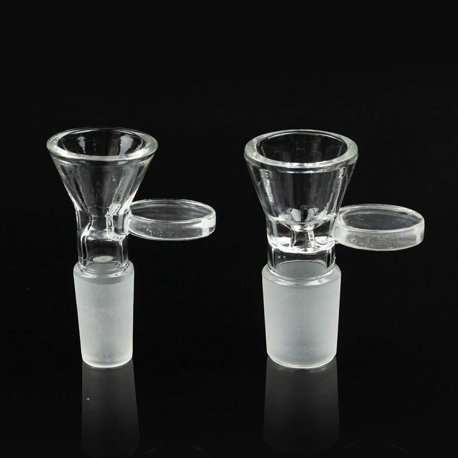 Glass Bowl 18mm Clear Round Handle