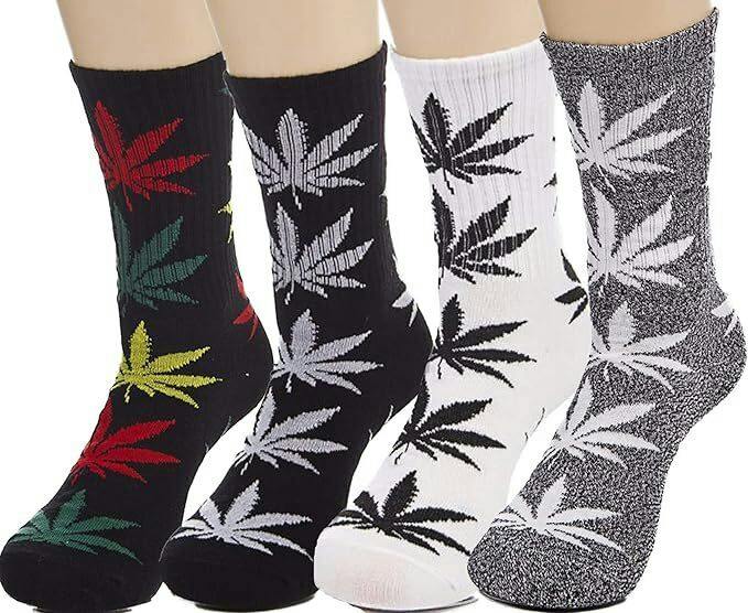 Marijuana Leaf Socks - One size - Assorted