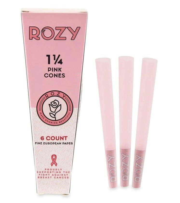 Rozy Pink 11/4" Rolling Cones 6pk