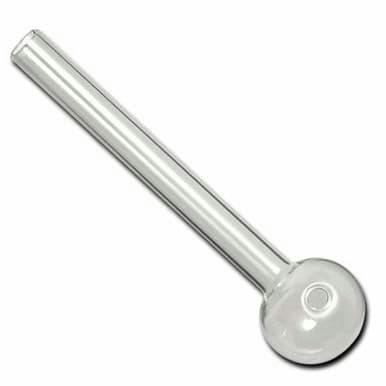 6" Clear Glass Oil Pipe
