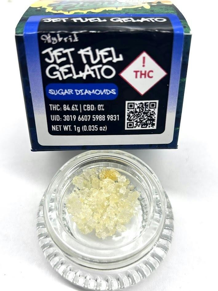 Jet Fuel Gelato (1G) - Sugar Diamonds