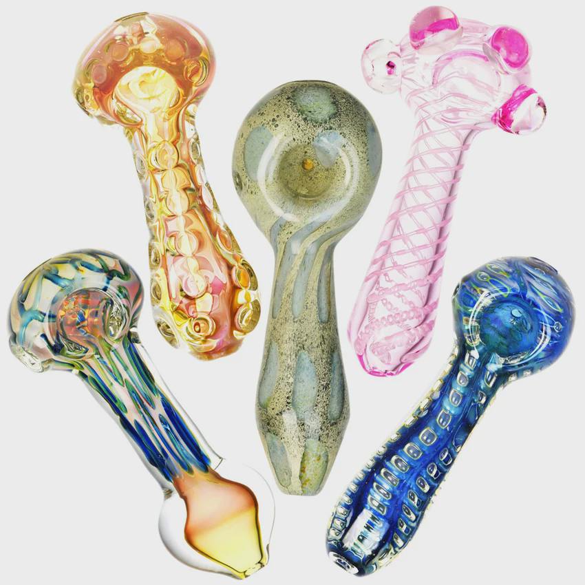 Fancy Worked Spoon Pipe | 4" to 5" | Assortment A | 20ct Bundle SKU: PP3005