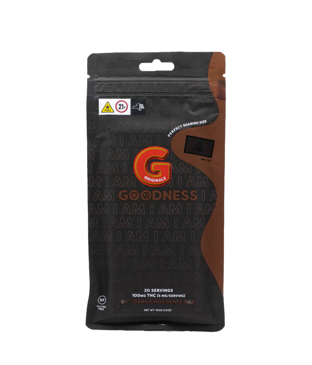 64% Dark Chocolate Bar | 100mg | 20pk