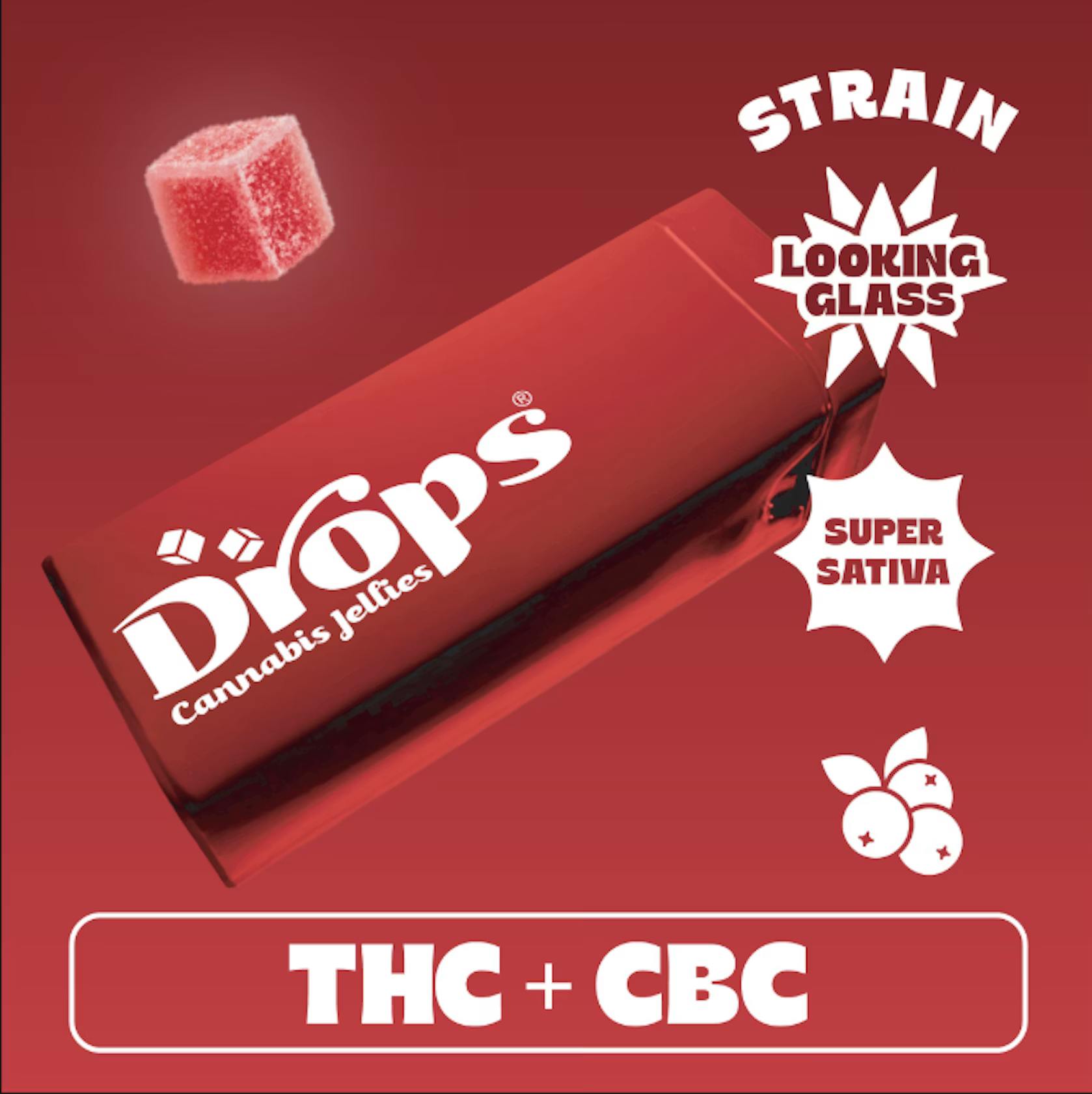 Cranberry (Looking Glass) | THC:CBC | 100mg | 20pk Rosin Infused Jellies