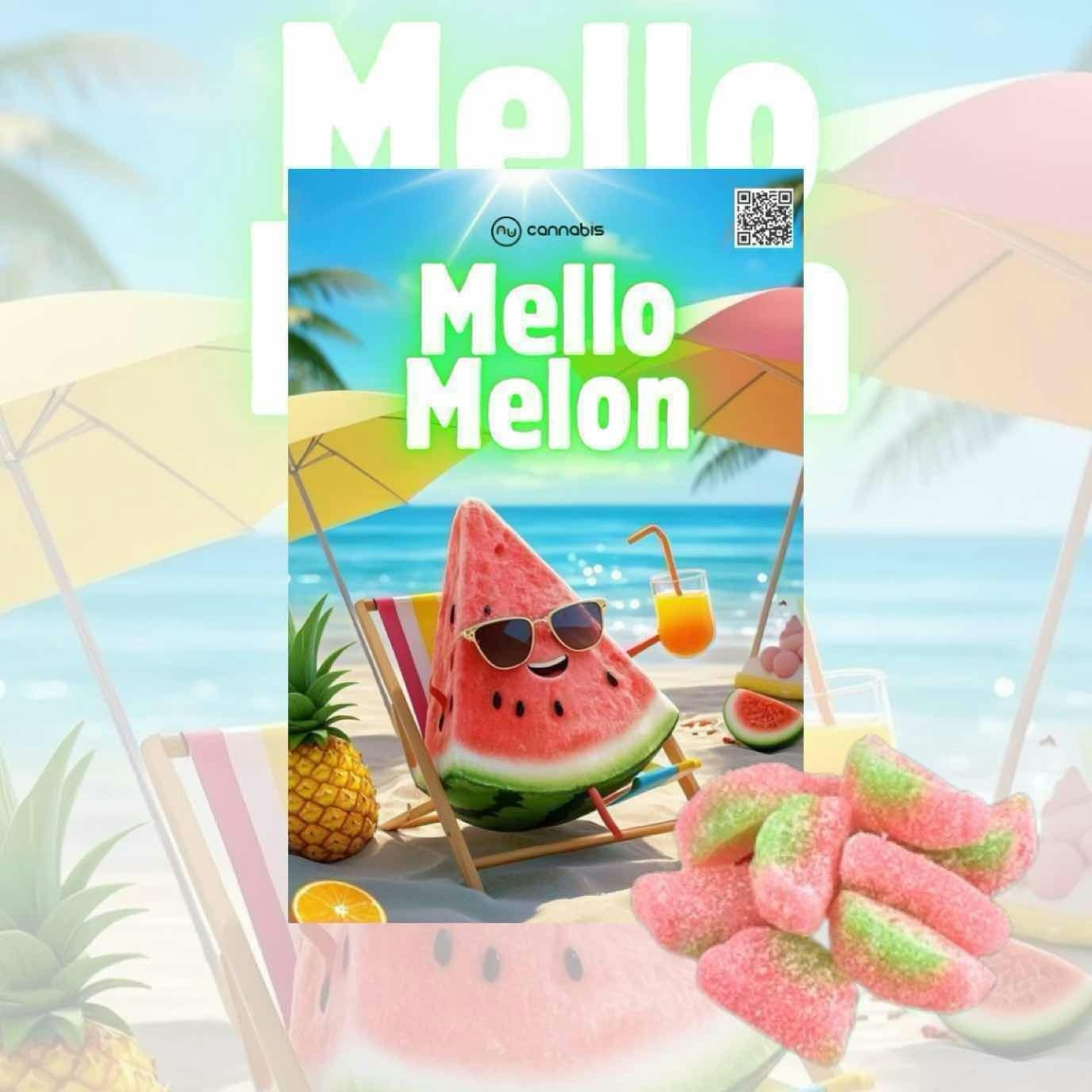 Snackys - Mello Melon Watermelon Flavored Gummies - 10 pieces 100mg THC