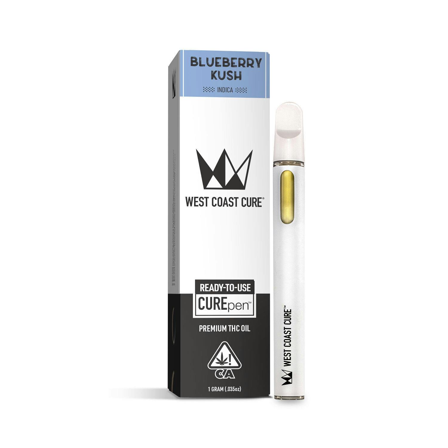 West Coast Cure - Blueberry Kush AIO CUREpen - 1G - 1 g