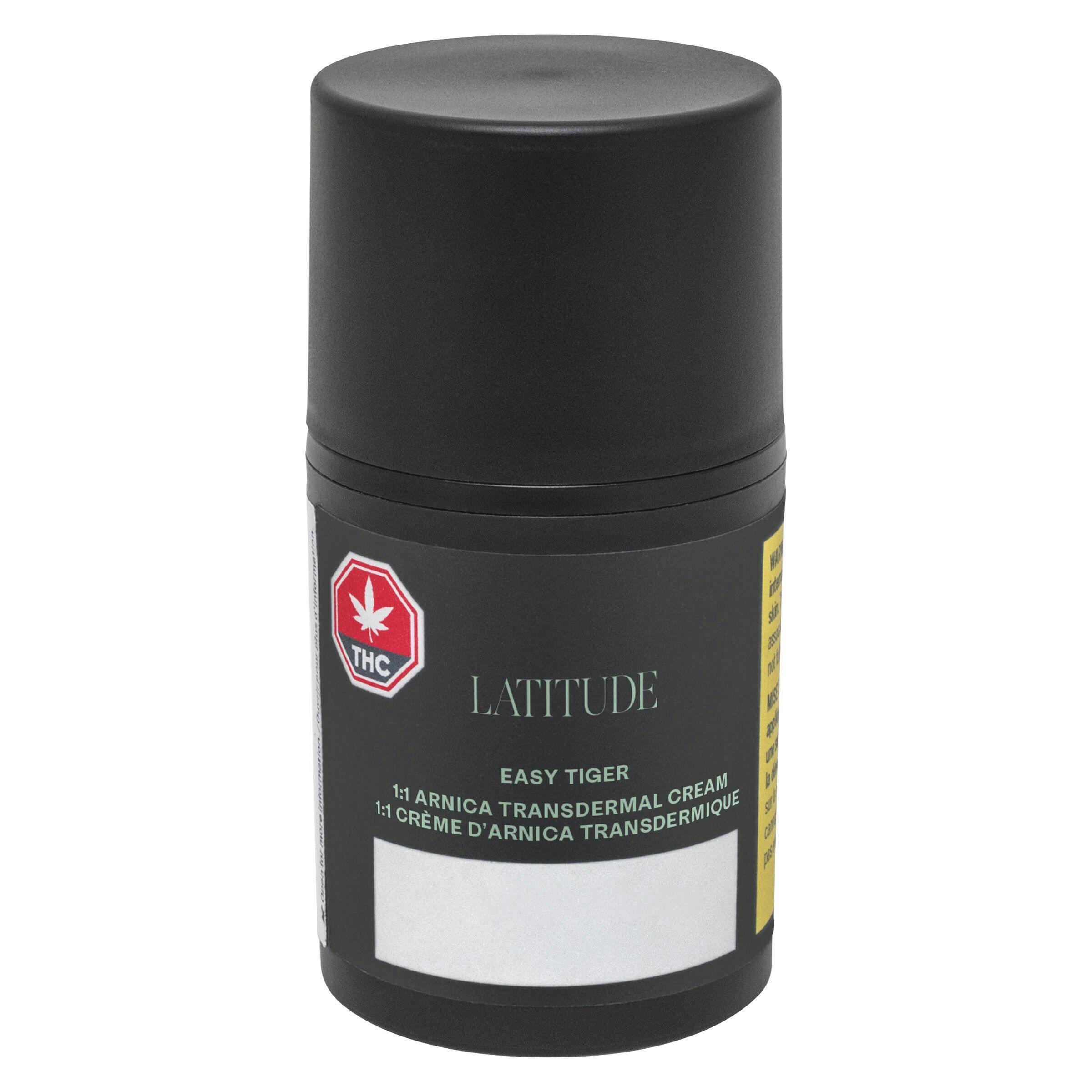 Latitude by 48North- Easy Tiger 1:1 Arnica Transdermal Cream-50g