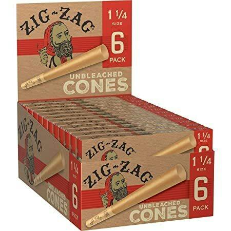 Zig Zag Unbleached Cones 1 1/4" 6pk