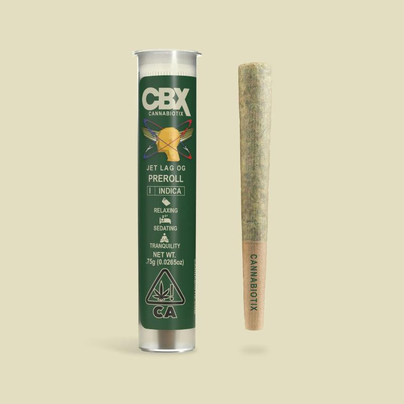 Cannabiotix Jet Lag OG (I/H) Preroll .75g