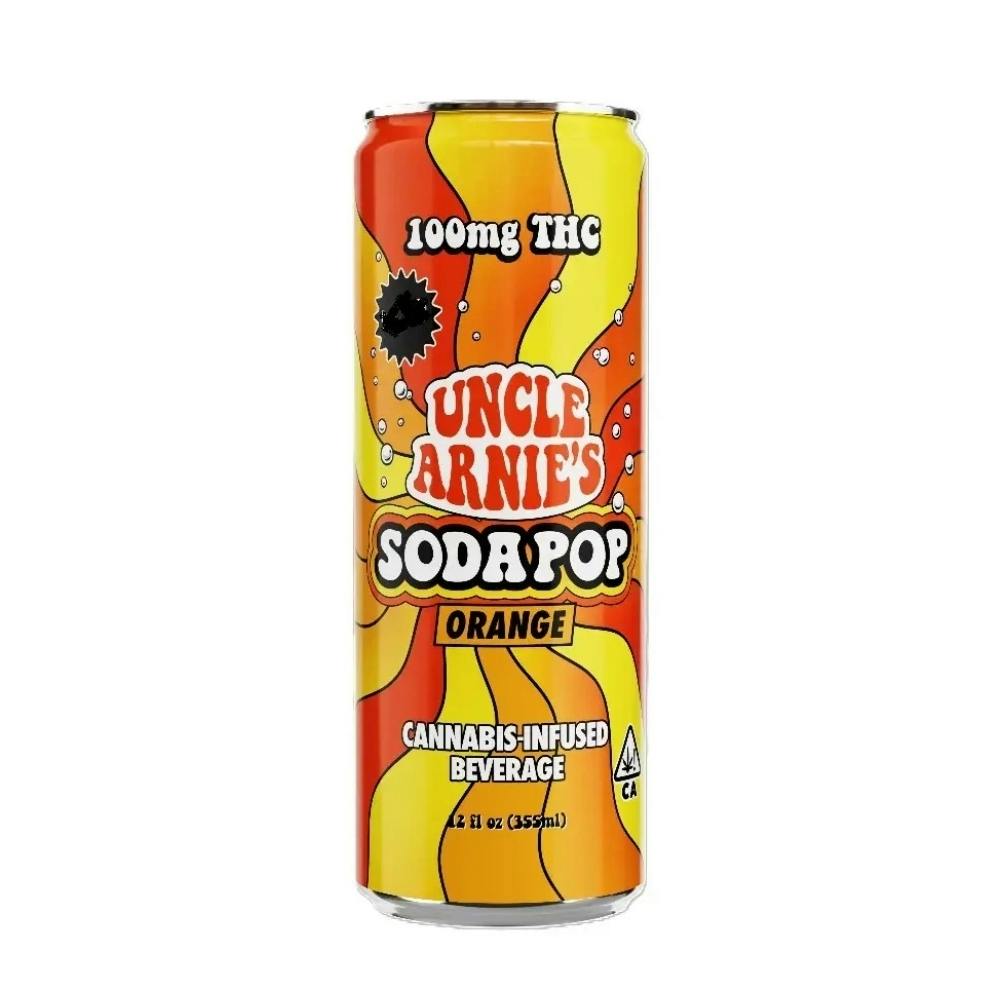 Uncle Arnie's Orange Soda Pop 12oz 100mg