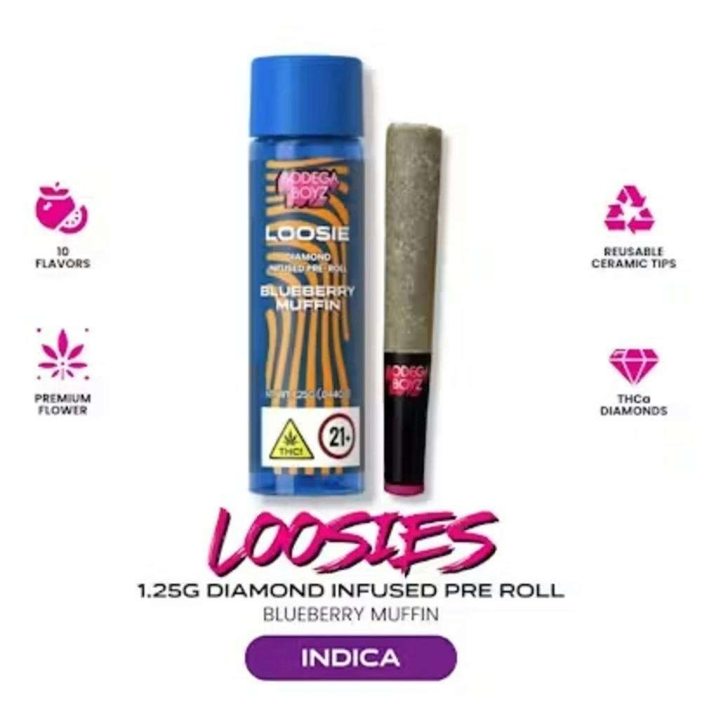 Bodega Boyz Blueberry Muffin (I) Infused Prerolls 5pk 3.5g