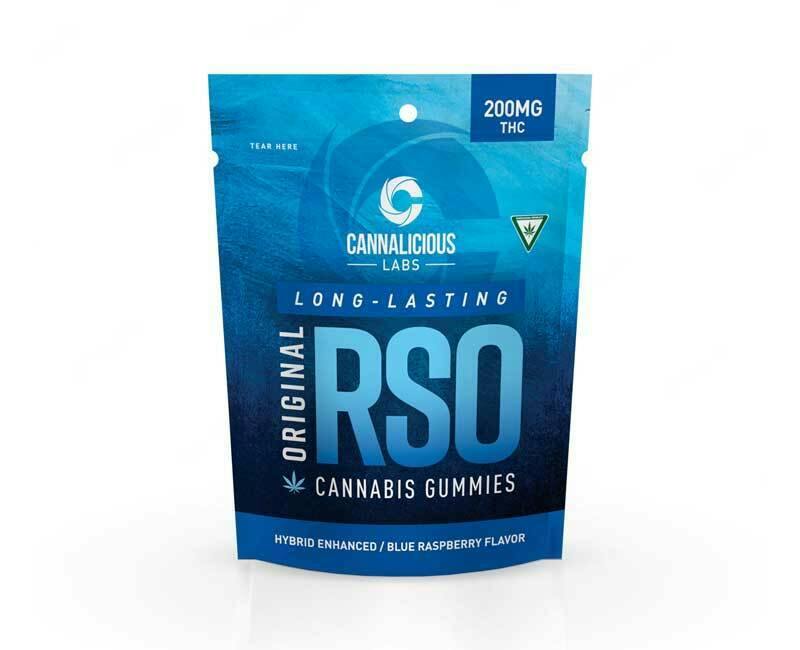 Cannalicious 200mg RSO Gummies Blue Raspberry