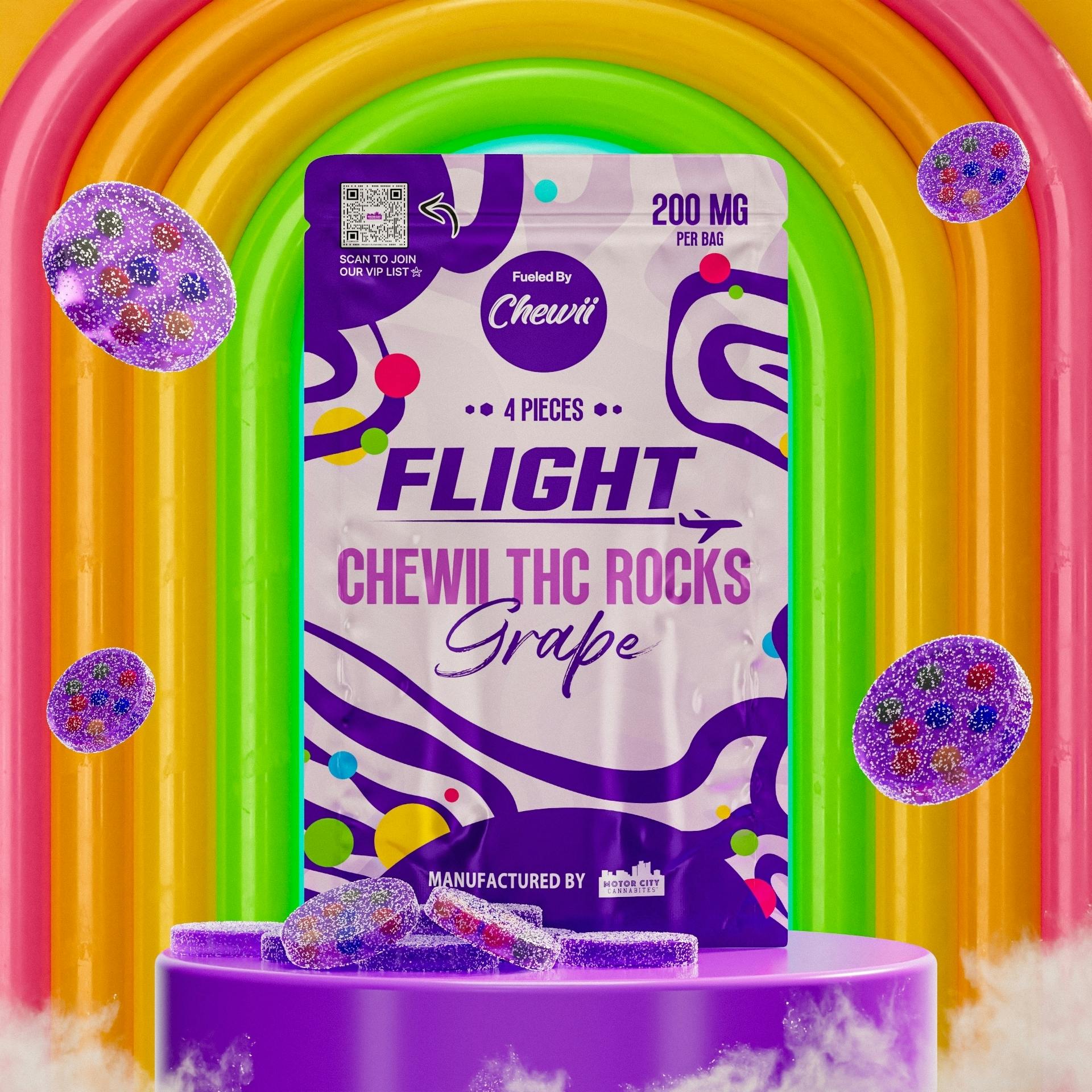 Flight 200mg Rocks Gummies Grape
