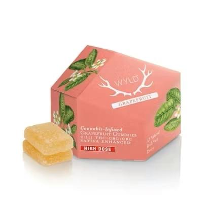 Wyld 200mg 2:1:1 THC:CBC:CBG Gummies Grapefruit