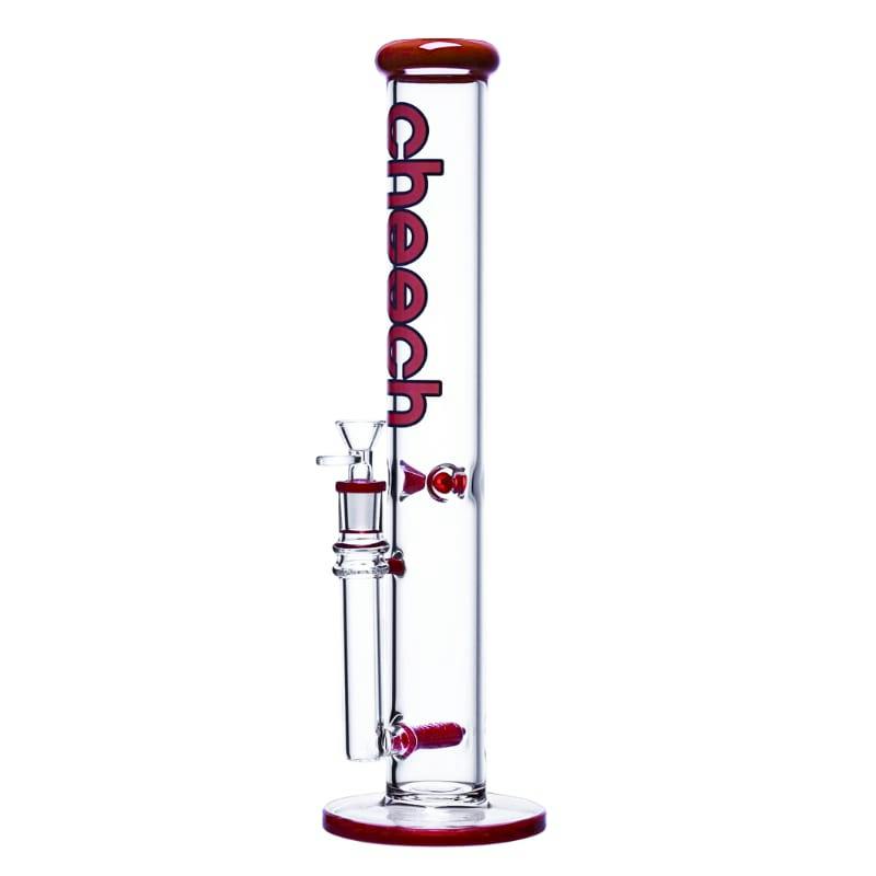 16" 5mm Cheech Inline Power Tube Bong (Red)