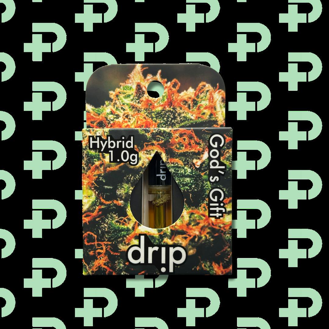 Drip 1g Cart - Hybrid - God's Gift