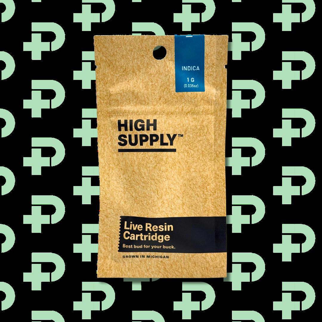 High Supply 1g Live Resin Vape - Permanent Gelato