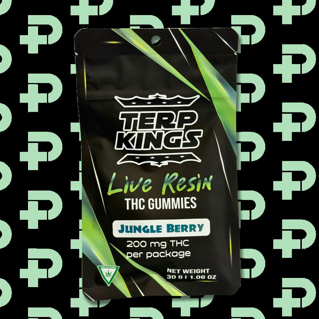 Terp Kings 200mg Live Resin Gummies - Jungle Berry