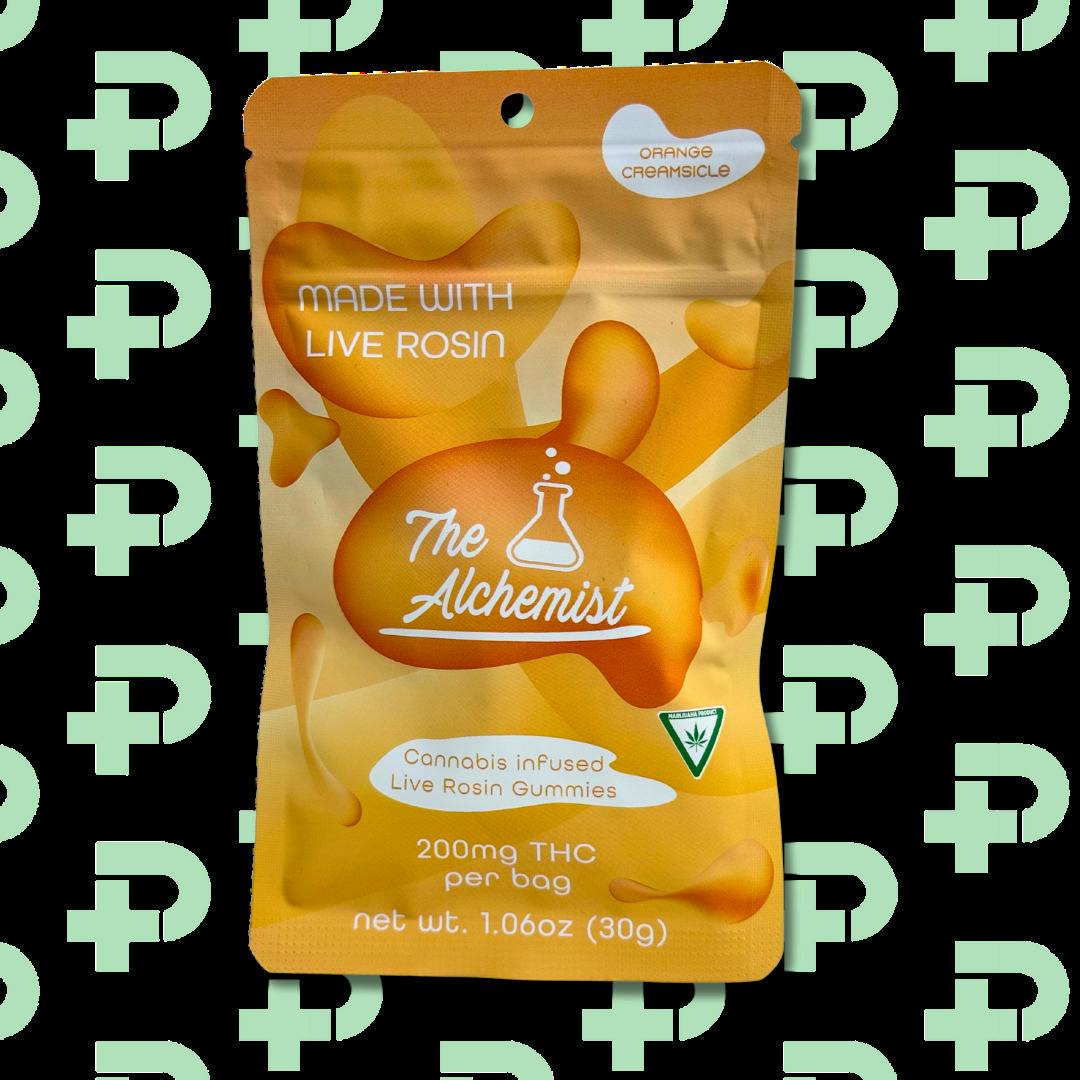 The Alchemist 200mg Live Rosin Gummies - Orange Creamsicle