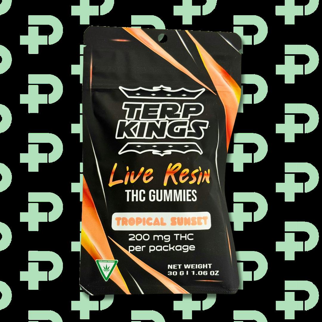 Terp Kings 200mg Live Resin Gummies - Tropical Sunset