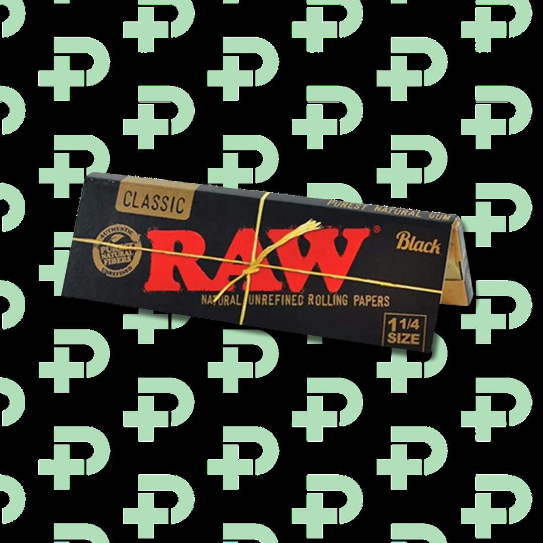 Raw Black 1 1/4 Rolling papers