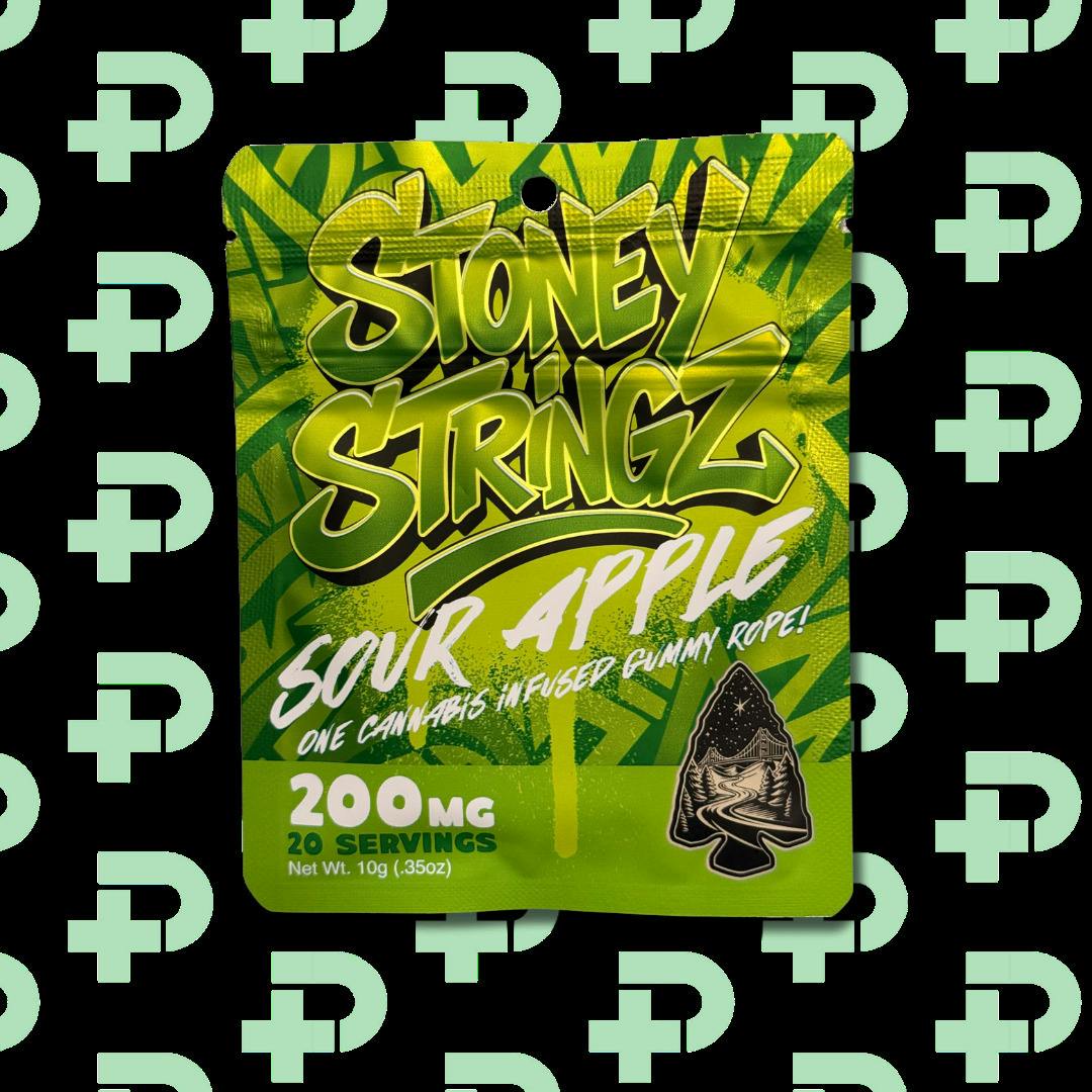 Stoney Stringz 200mg Gummy Rope - Sour Apple