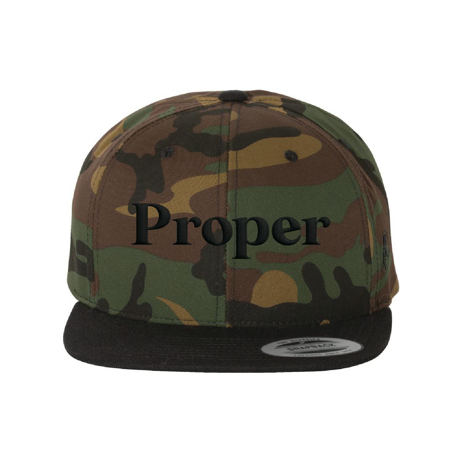 Camo Flat Bill Snapback