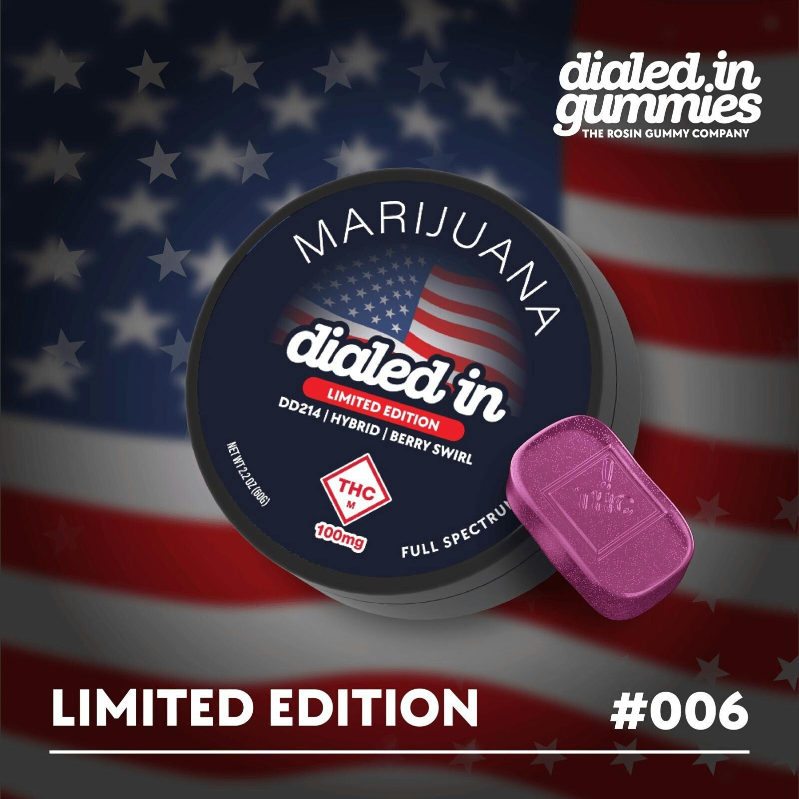 DD214 Berry Swirl Rosin Gummies