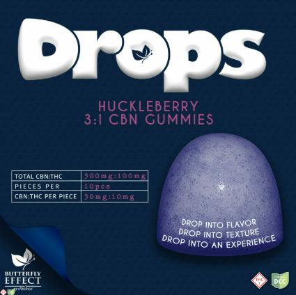 Drops Huckleberry CBN Gummies 110mg 10pk at Nectar