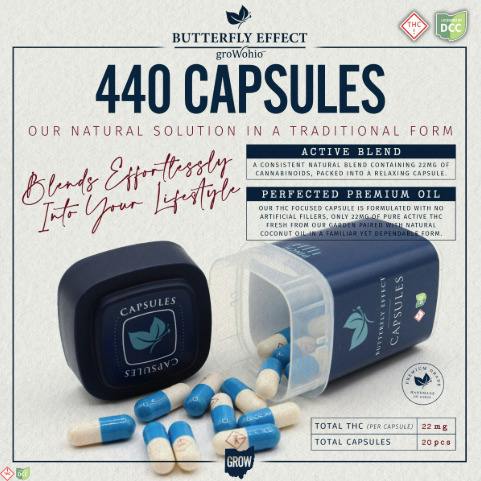 Butterfly Effect THC Capsules 440mg 20pk
