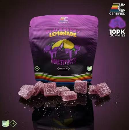 Certified Cultivators Blackberry Lemonade Amethysts 10pk 110mg Gummies