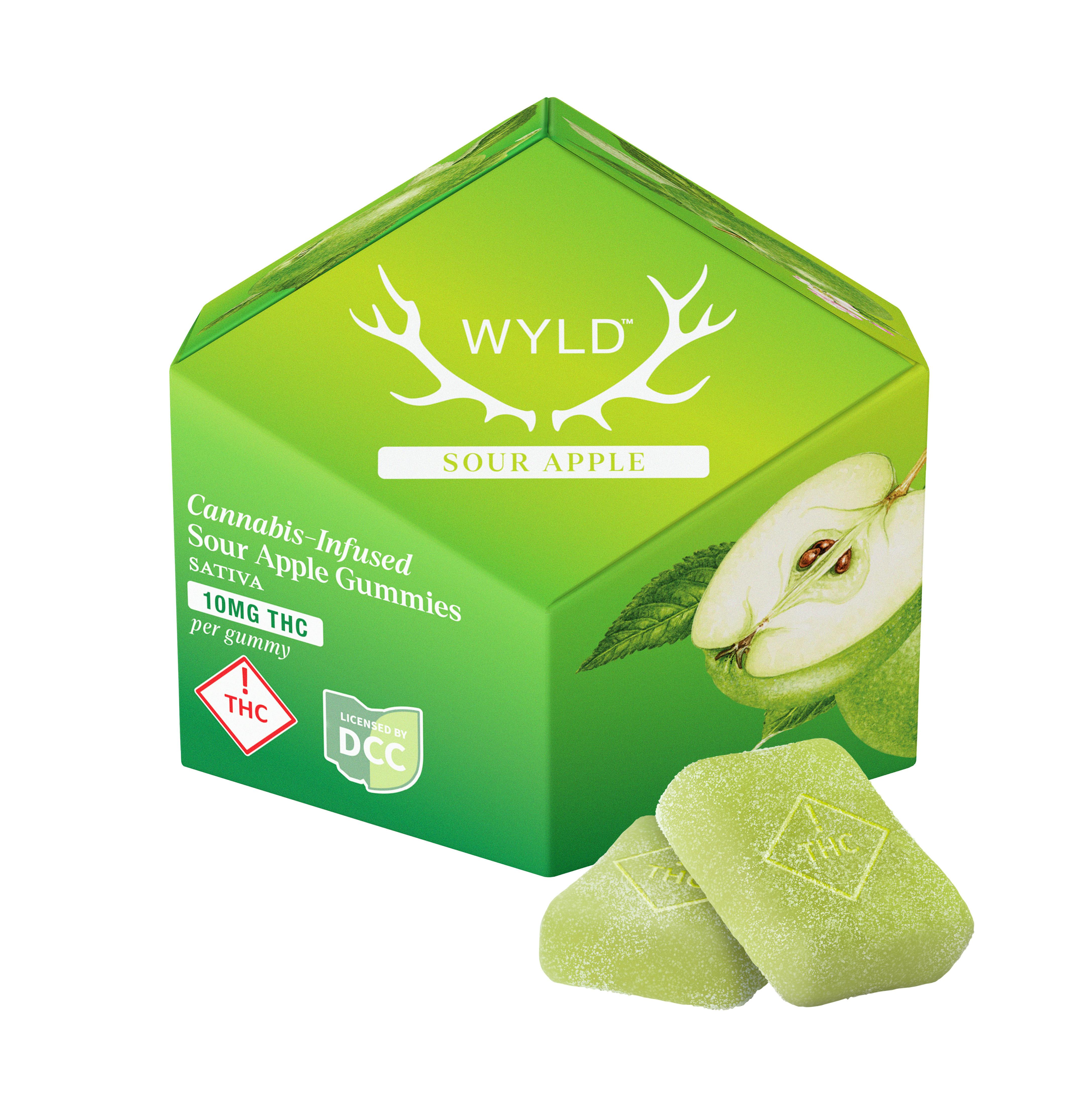 Wyld - Sour Apple Gummies 10pk