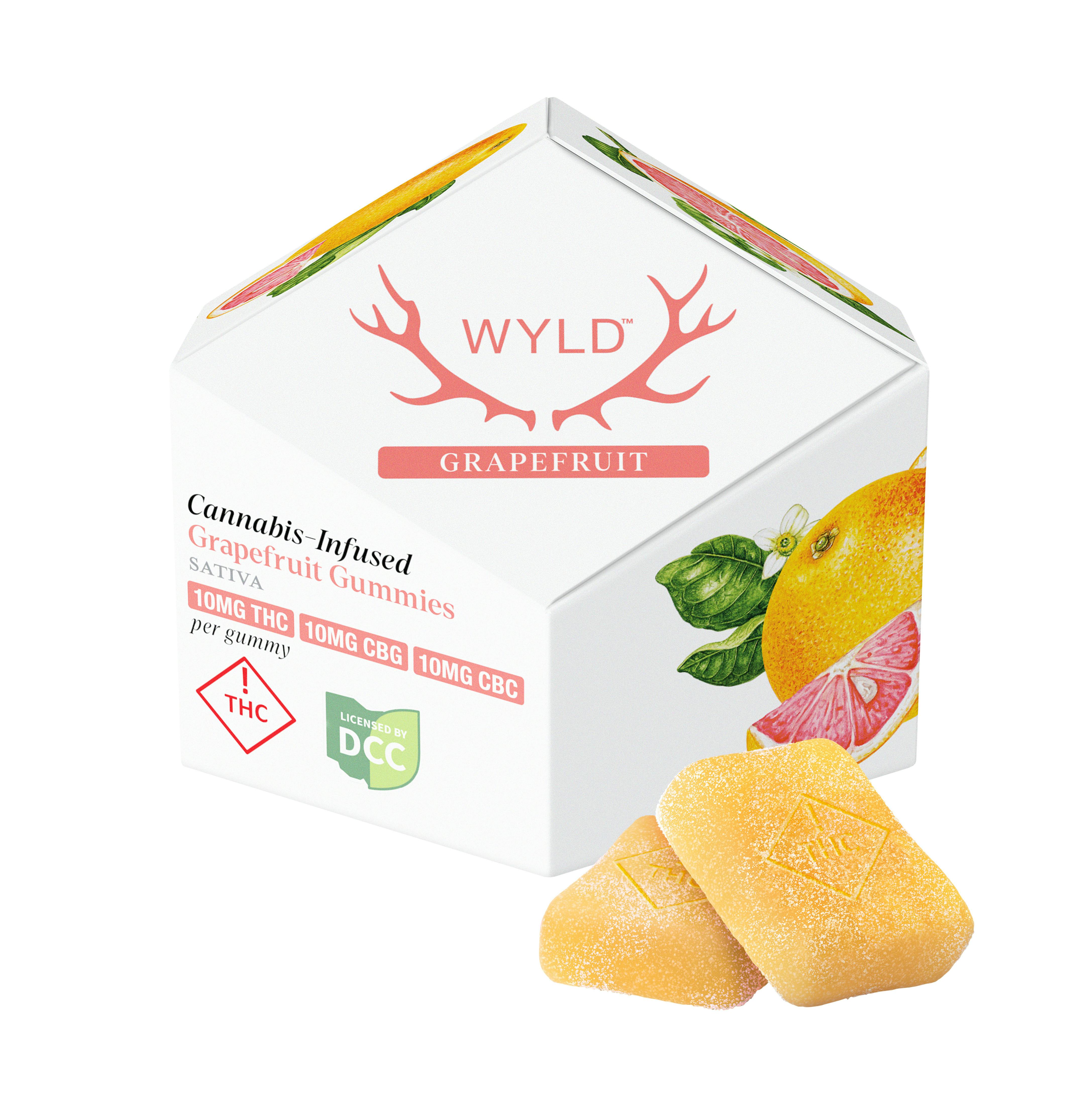Wyld - Grapefruit 1:1:1 Gummies 10pk