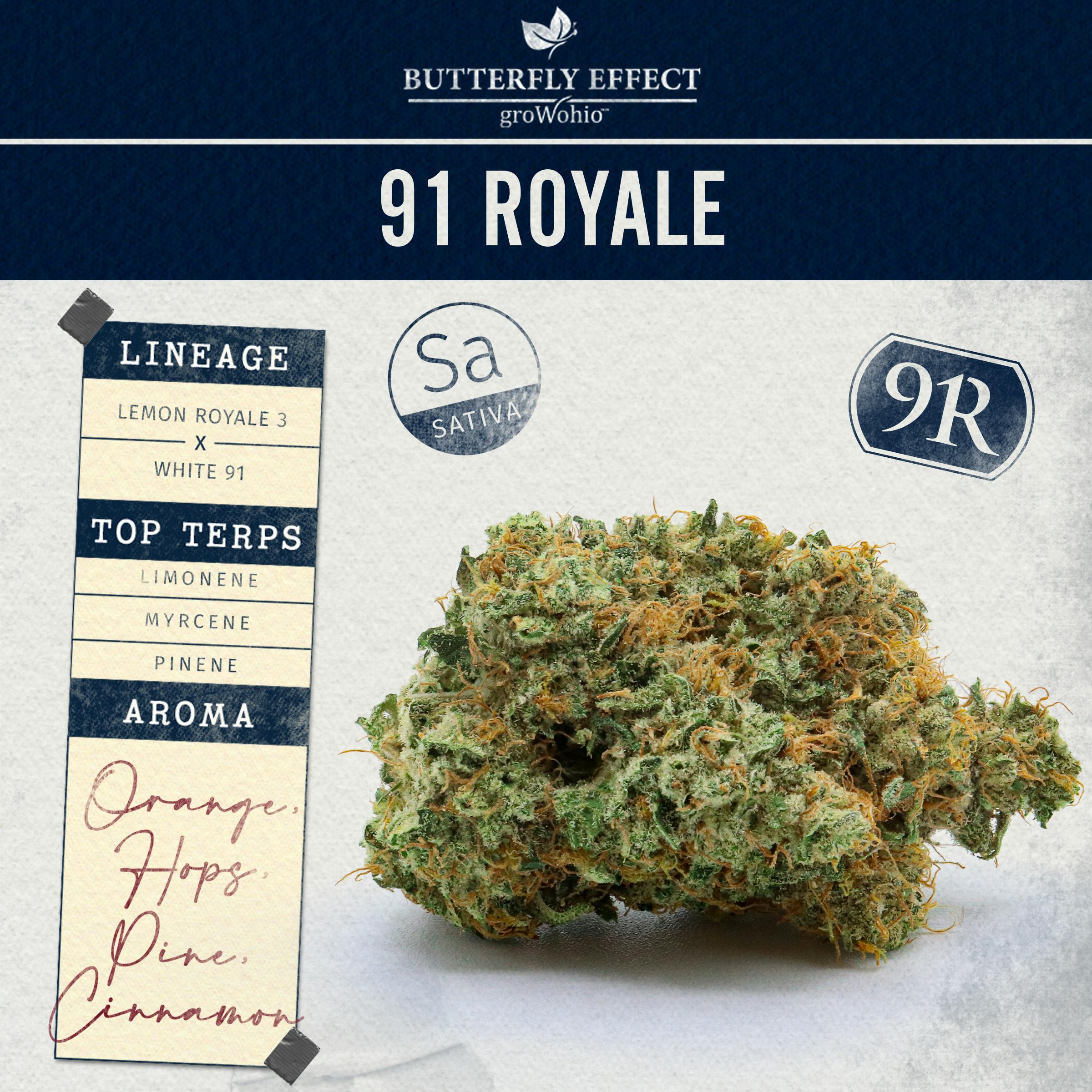 Butterfly Effect 91 Royale 3.5g Sativa Flower