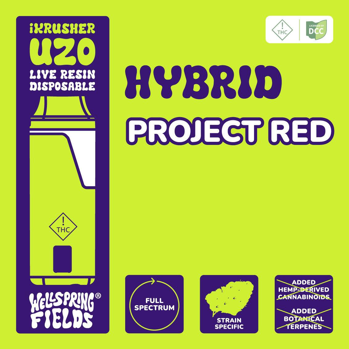 Wellspring Fields - Project Red 1g Live Resin iKrusher