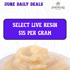 *June Daily Deals* Select Live Resin 1g $15
