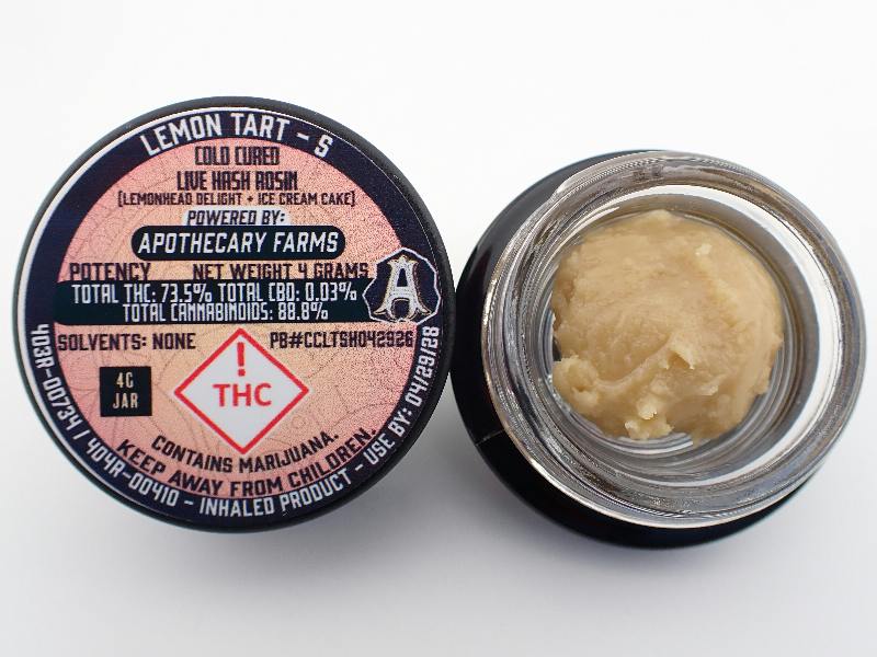 Lemon Tart Live Hash Rosin Baller - S 4G