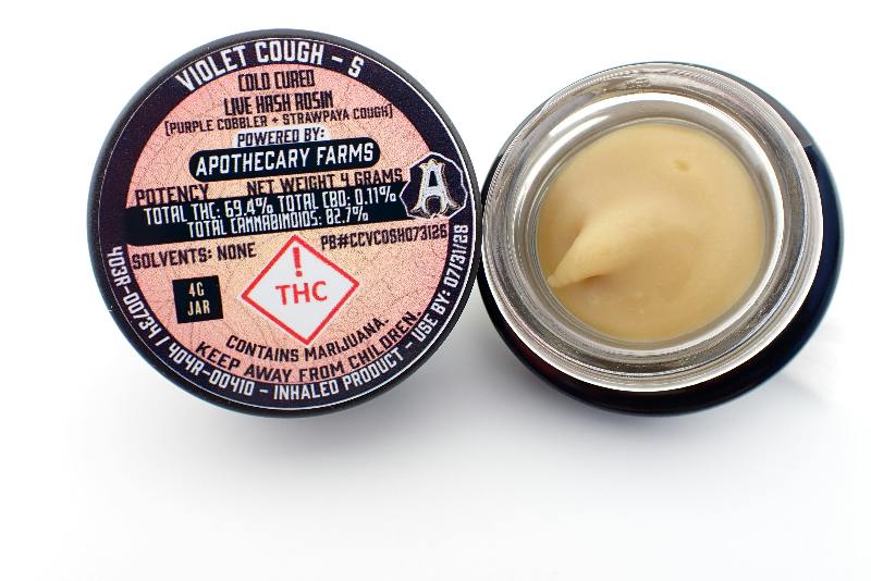 Violet Cough Live Hash Rosin Baller - S 4G