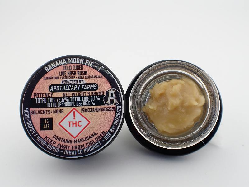 Banana Moon Pie Live Hash Rosin Baller - I 4G