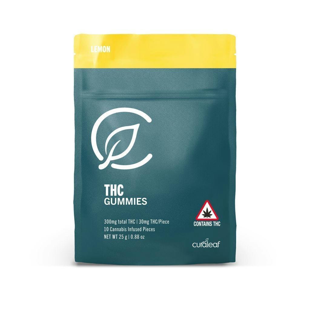 Curaleaf Lemon Gummies 30mg ea | 10-Pack