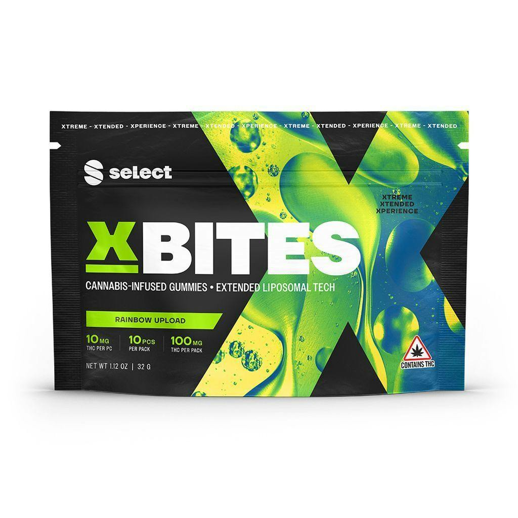 Select X-Bites Rainbow Upload Gummies 10mg ea | 10-Pack at Curaleaf Dispensary Ellsworth