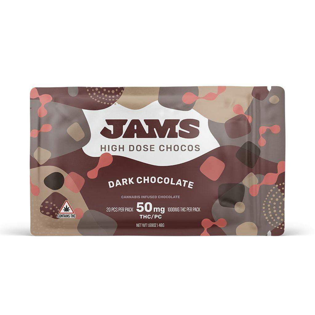 JAMS Choco's Dark Chocolate 50mg ea | 20-Pack