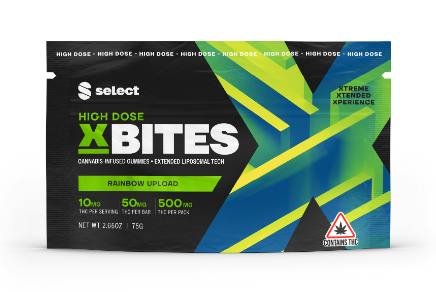 Select X-Bites Rainbow Upload High Dose Gummies 50mg ea | 10-Pack