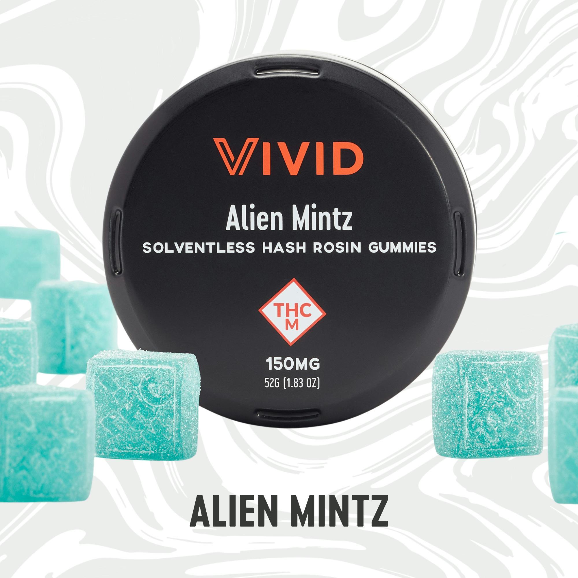 Vivid - Alien Mintz - Hash Rosin Gummies - 150mg (10pk)