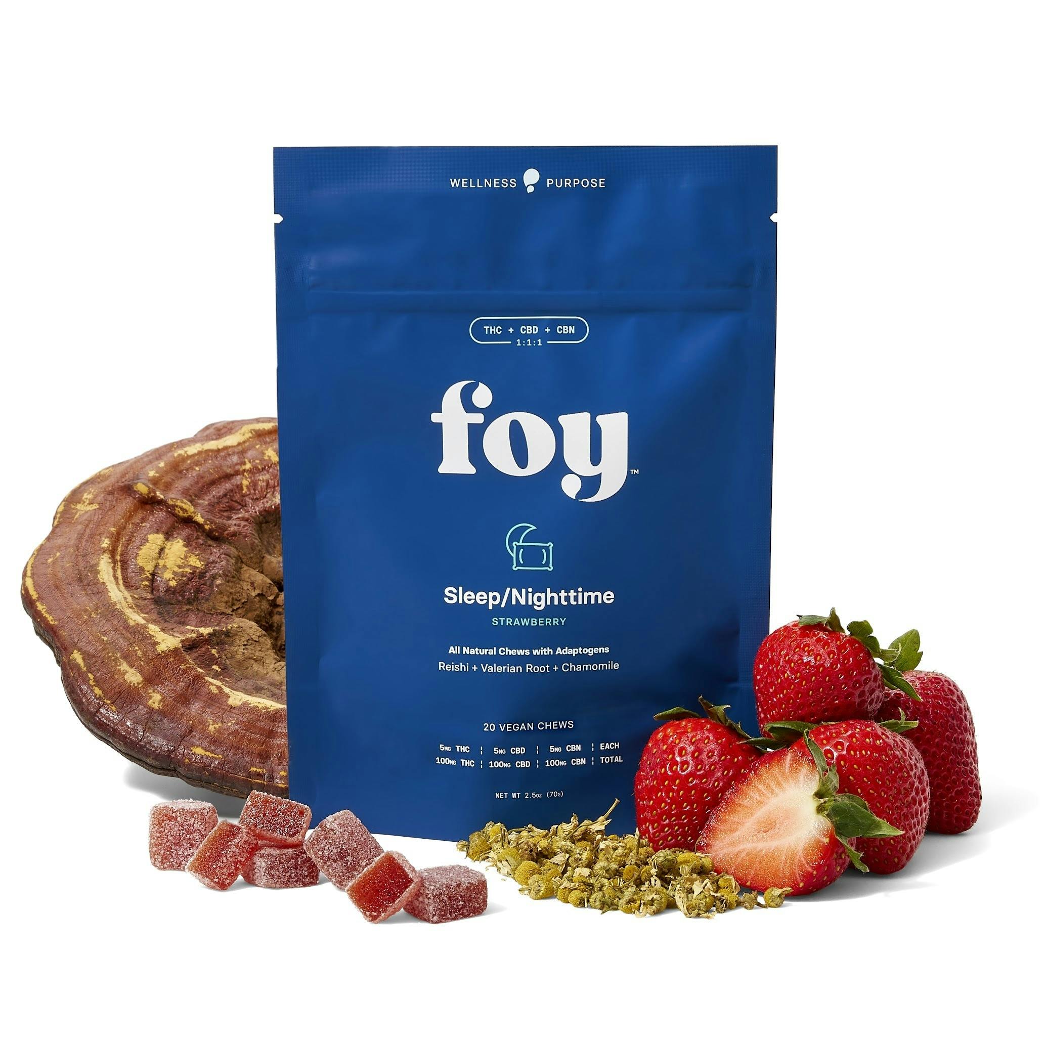 Foy | Peach | Good Mood | 1:1:1 THC:CBD:CBC | 20 Pack