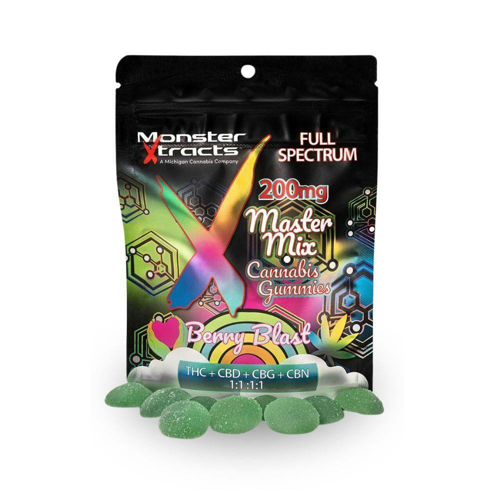 Monster Xtracts - Gummies - Full Spectrum - Berry Blast - 200MG