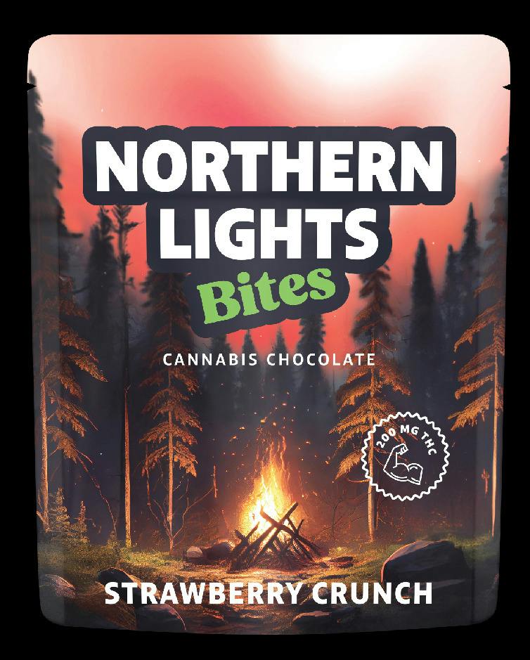 Northern Lights FX - Chocolate - Strawberry Crunch (4 pieces x 50mg) - 200MG