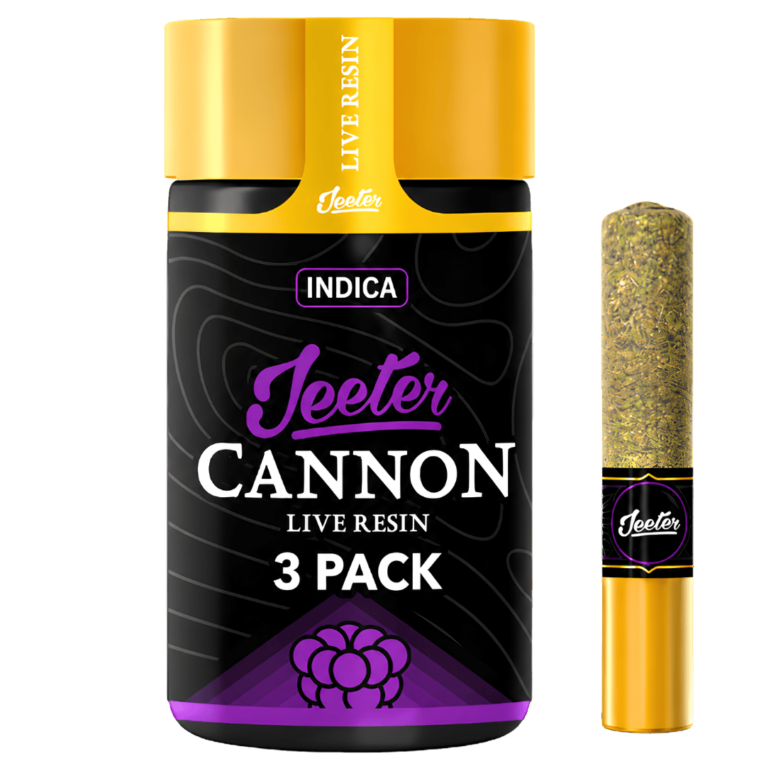 Jeeter Cannon - 3pk Live Resin Infused Prerolls - Mango Sour