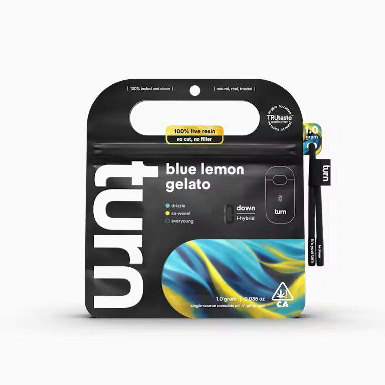 Turn - 1g Live Resin Pod - Blue Lemon Gelato